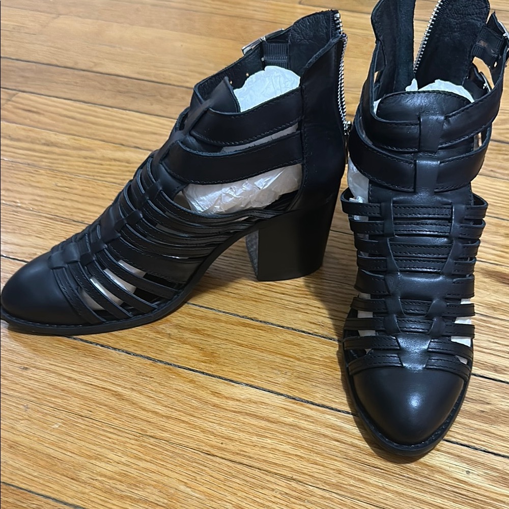 Very cute and stylish Steve Maden Frenchey gladiator style low heel bootie